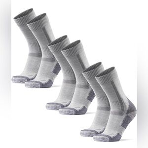 6 Pairs of Danish Endurance Marino Wool Crew Socks for Men